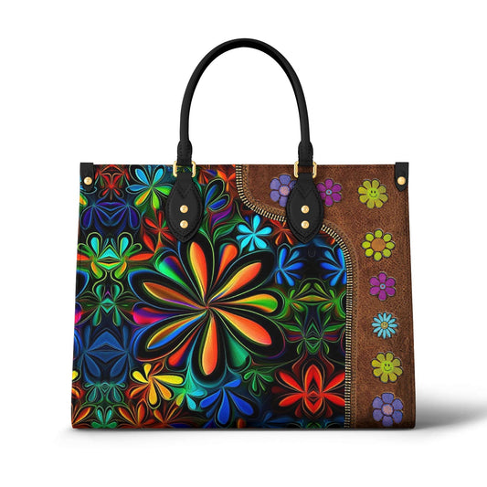 Hippie Leather Bag Flower Child