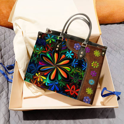 Hippie Leather Bag Flower Child