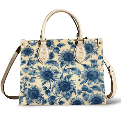 Sunflower Leather Bag Azure Grace