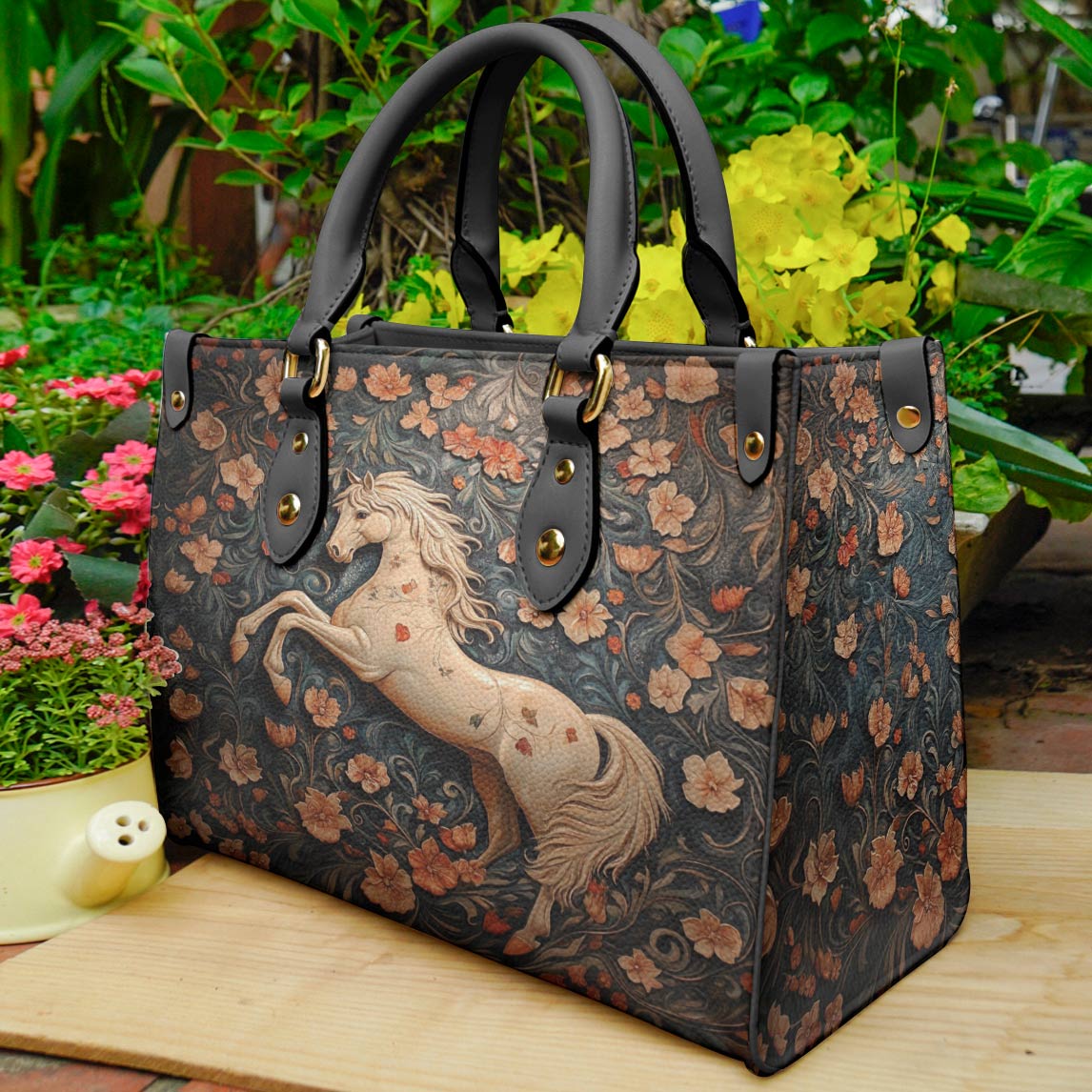 Horse Leather Bag Rustic Grace