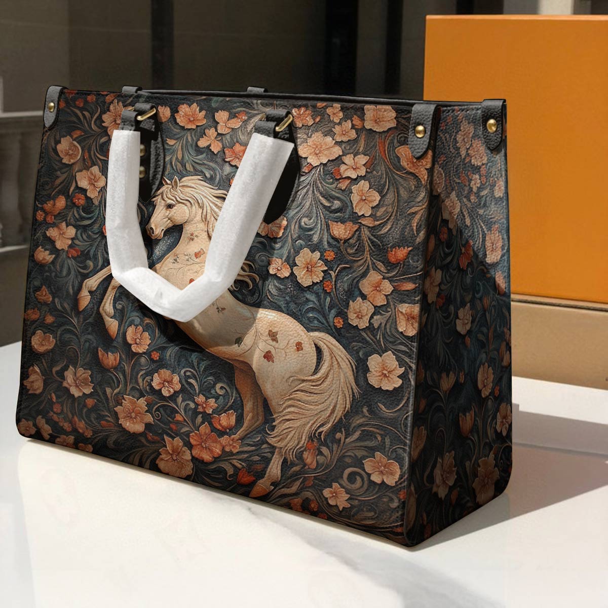 Horse Leather Bag Rustic Grace