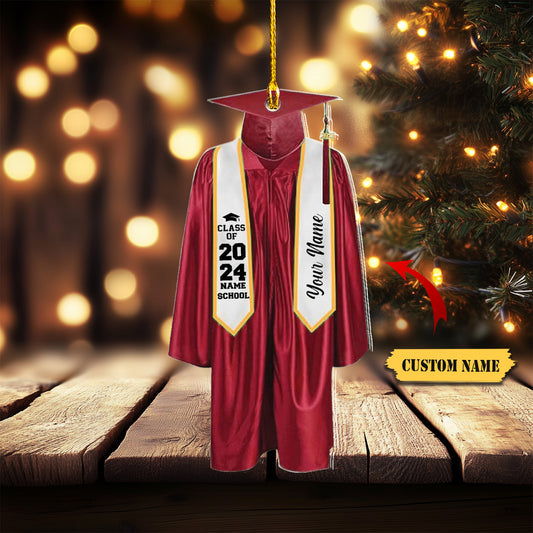 HomeDesign Personalized Graduation Gown Ornament Gifts for Graduate, Graduation Ornaments Class of 2023, Graduation Christmas Ornament, College Christmas Ornament Tree Hanging6, Ornament Decoration, Ornament For Gift, Ornament Christmas