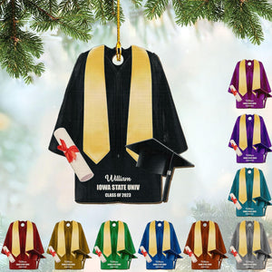 HomeDesign Personalized Graduation Gown Ornament Gifts for Graduate, Graduation Ornaments Class of 2023, Graduation Christmas Ornament, College Christmas Ornament Tree Hanging8, Ornament Decoration, Ornament For Gift, Ornament Christmas