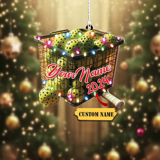 HomeDesign Personalized Pickleball Ornament 2023, Pickleball Paddles, Pickle Baller Sport Gifts Pickleball Ornament Christmas Tree 1 - Copy (3), Ornament Decoration, Ornament For Gift, Ornament Christmas