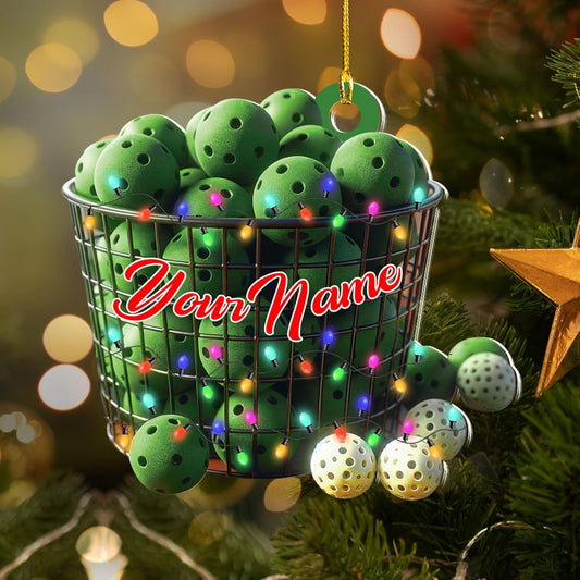 HomeDesign Personalized Pickleball Ornament 2023, Pickleball Paddles, Pickle Baller Sport Gifts Pickleball Ornament Christmas Tree 1 - Copy (5), Ornament Decoration, Ornament For Gift, Ornament Christmas