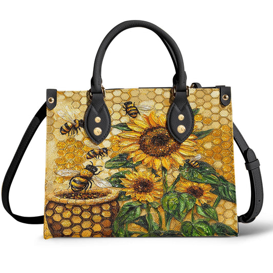 Leather Bag Bee Sunshine