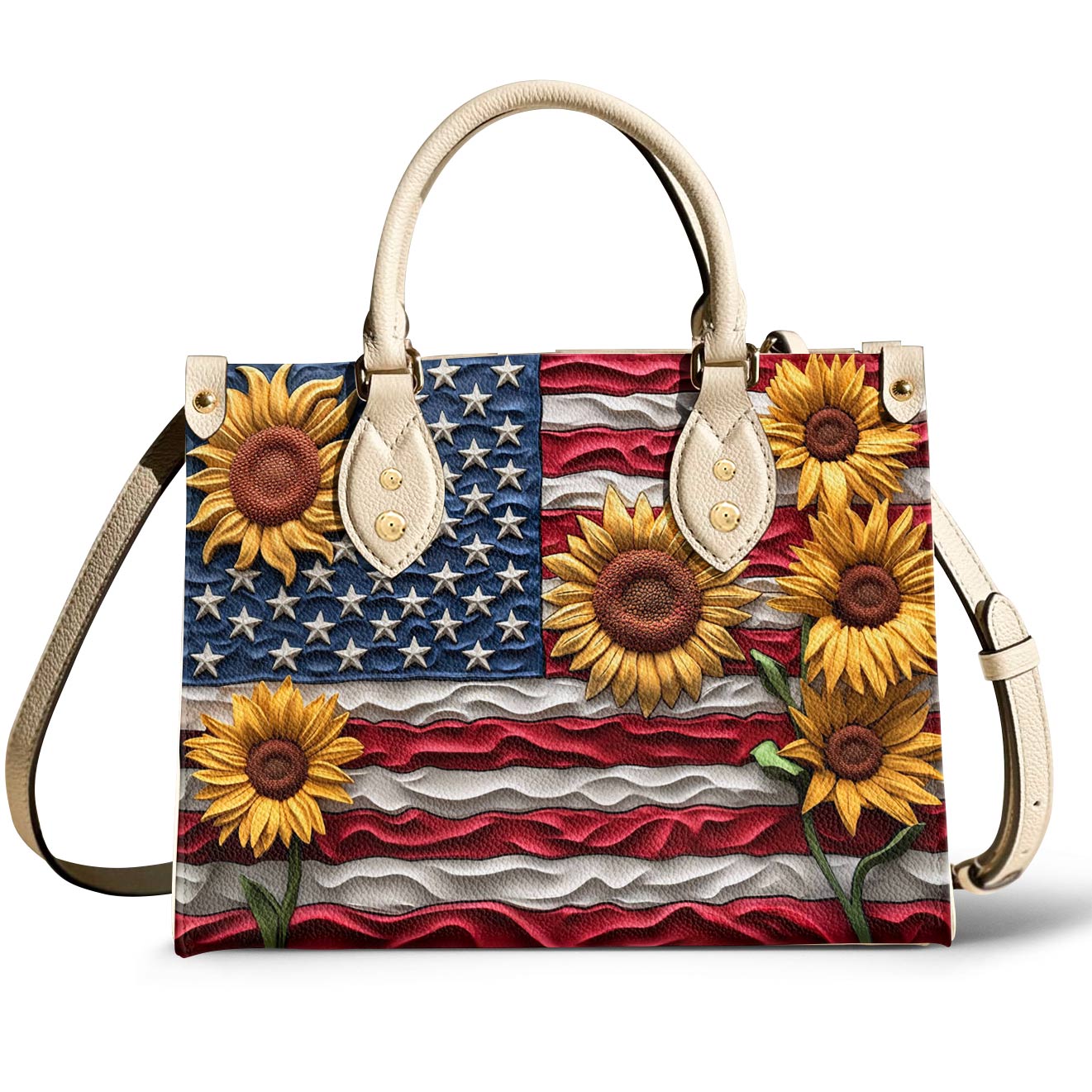 Leather Bag Sunflower Freedom