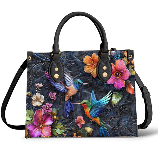 Hummingbird Leather Bag Blossom Breeze