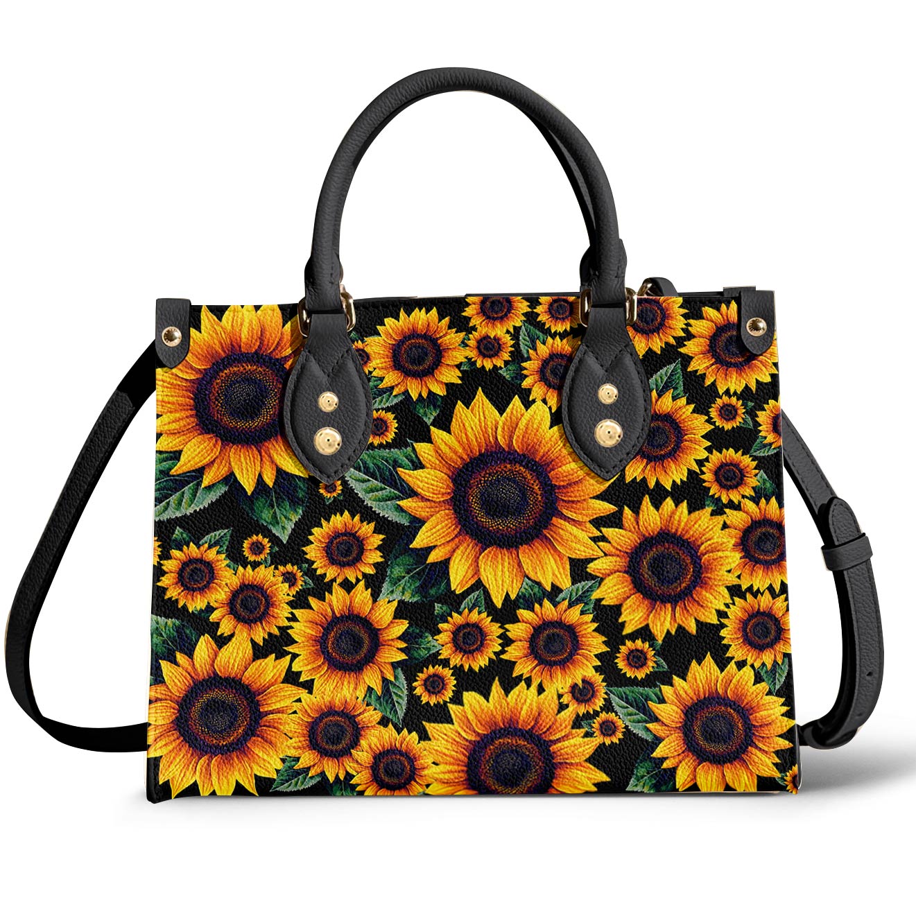 Sunflower Leather Bag Summer Eclipse