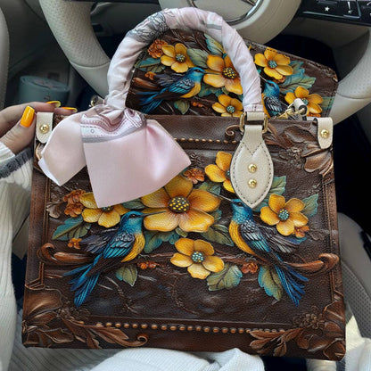 Bird Leather Bag Birdsong & Blossoms