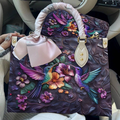 Leather Bag Hummingbird Harmony
