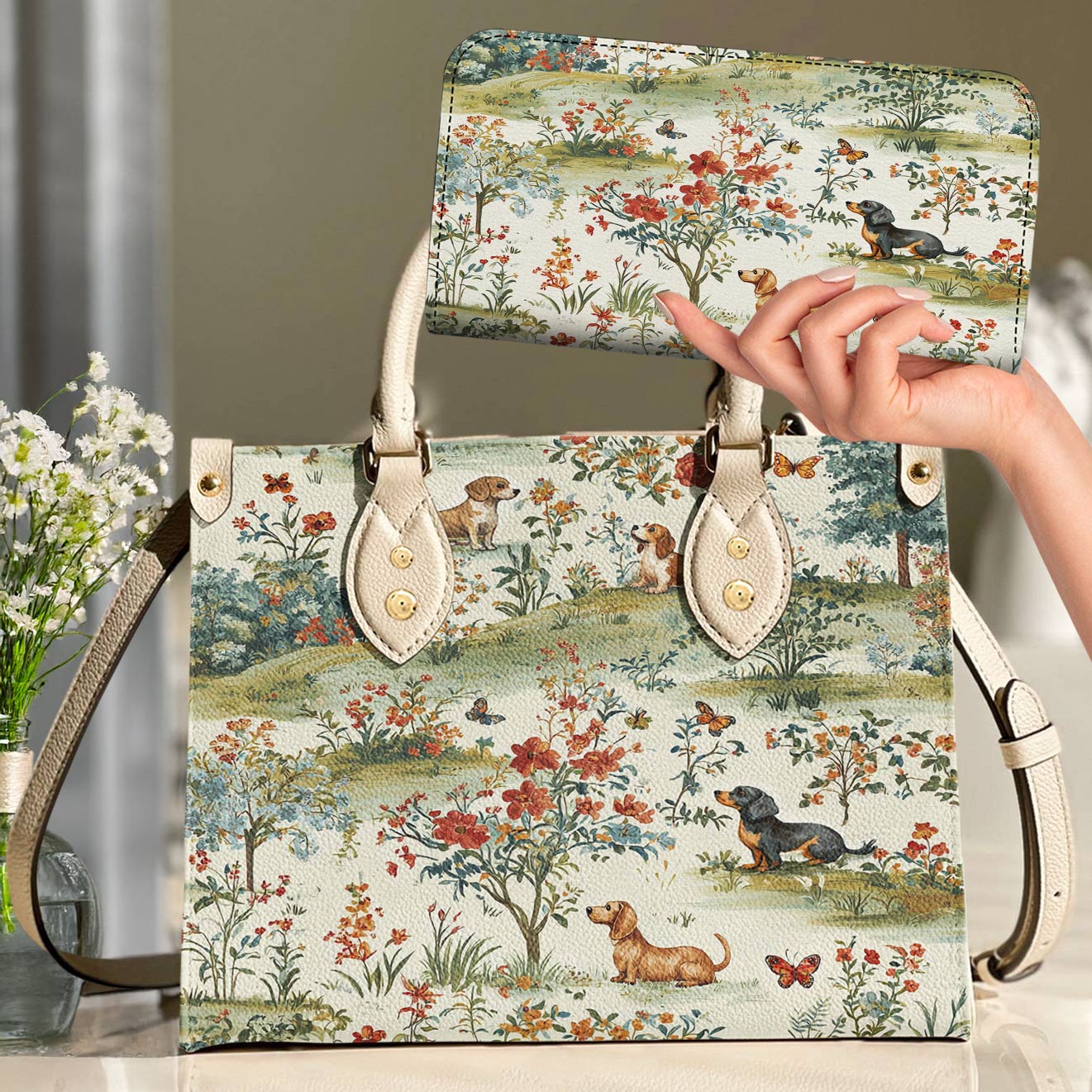 Dachshund Leather Bag The Gentle Garden