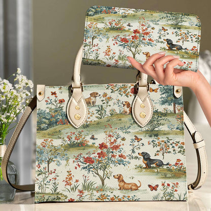 Dachshund Leather Bag The Gentle Garden