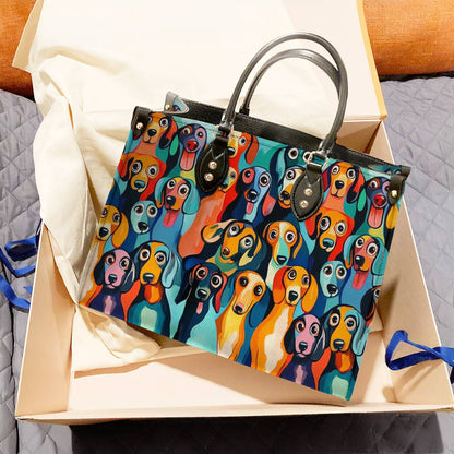 Dachshund Leather Bag Fun & Whimsical