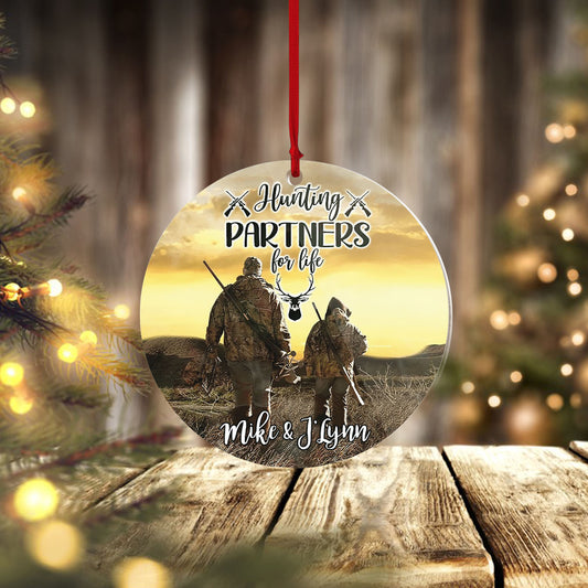 Hunting Ornament Custom Ornament Hunting Partners For Like, Ornament Decoration, Ornament Christmas - TeeZworldVN