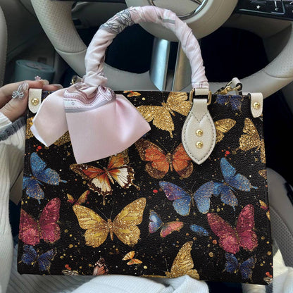 Butterfly Leather Bag Butterfly Galaxy Glow
