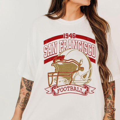 Retro 90s Style San Francisco Football Sweatshirt, Game Day, San Francisco Team Football Shirt, Sunday San Francisco, San Francisco Football