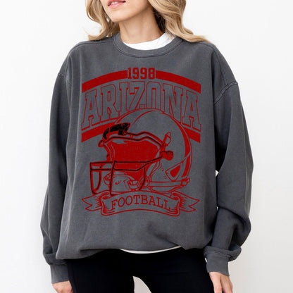 Vintage 90s Style Arizona Football Sweatshirt, Game Day Shirt, Arizona Team Football Shirt, Sunday Arizona, Sport Shirt, Arizona Football