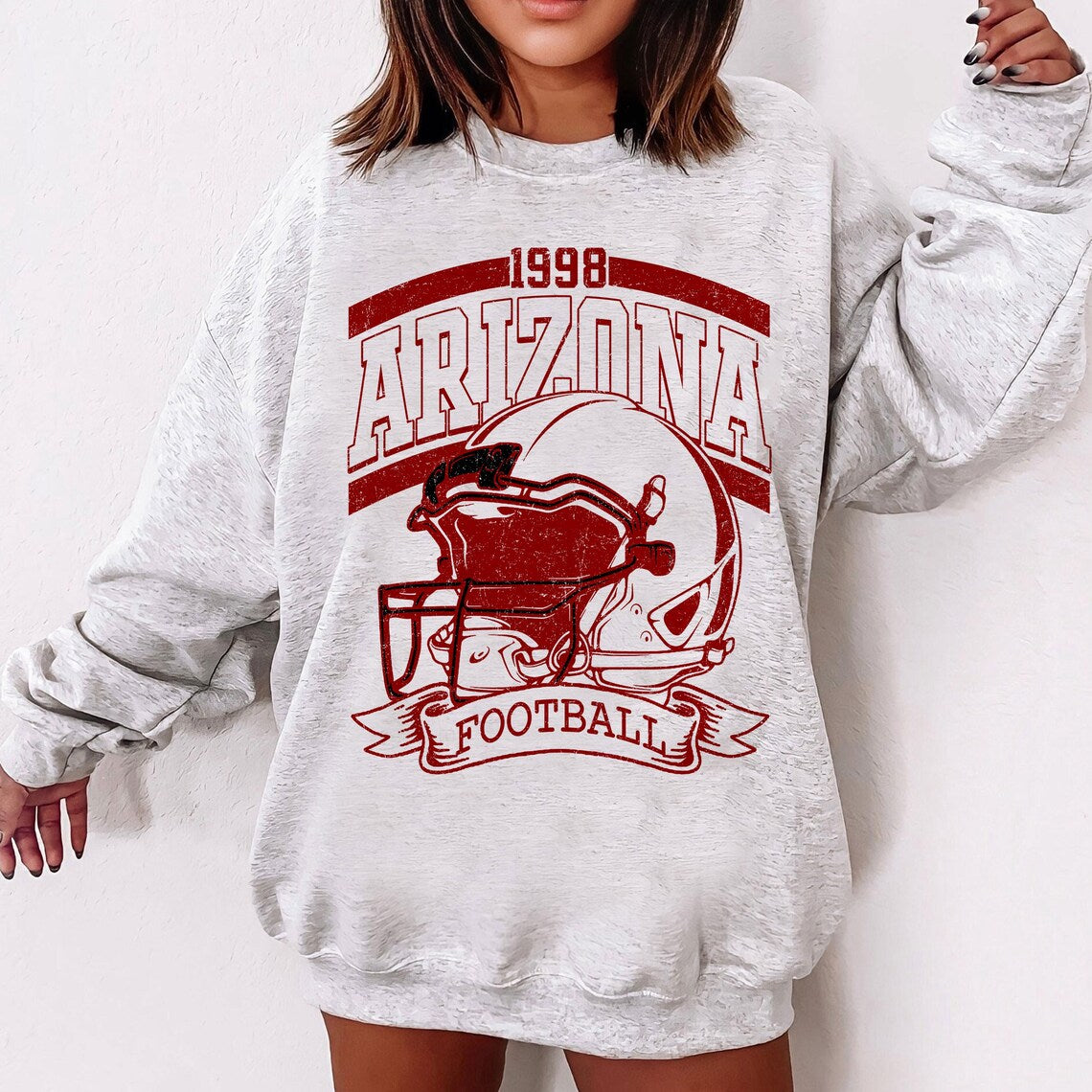 Vintage 90s Style Arizona Football Sweatshirt, Game Day Shirt, Arizona Team Football Shirt, Sunday Arizona, Sport Shirt, Arizona Football