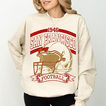 Retro 90s Style San Francisco Football Sweatshirt, Game Day, San Francisco Team Football Shirt, Sunday San Francisco, San Francisco Football