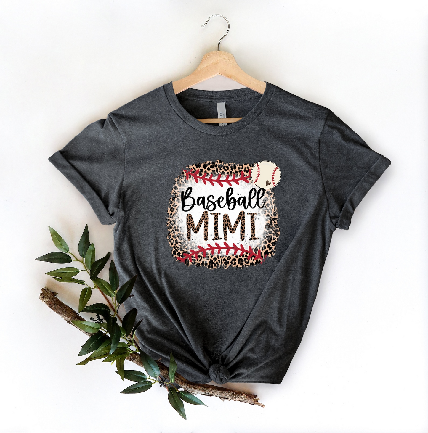 Leopard Baseball Mimi shirt, Baseball Grandma Sweatshirt,Leopard Baseball Grandma Hoodie,Grandma Birthday Gift,Grandma Shirt