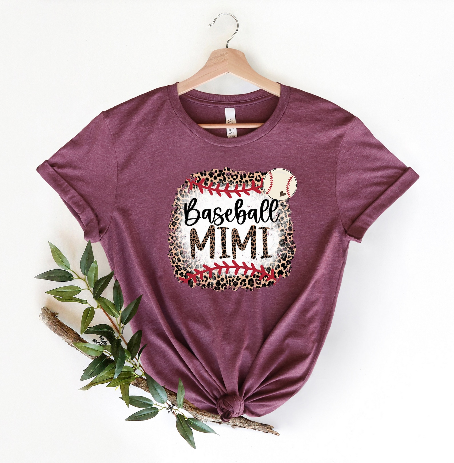 Leopard Baseball Mimi shirt, Baseball Grandma Sweatshirt,Leopard Baseball Grandma Hoodie,Grandma Birthday Gift,Grandma Shirt