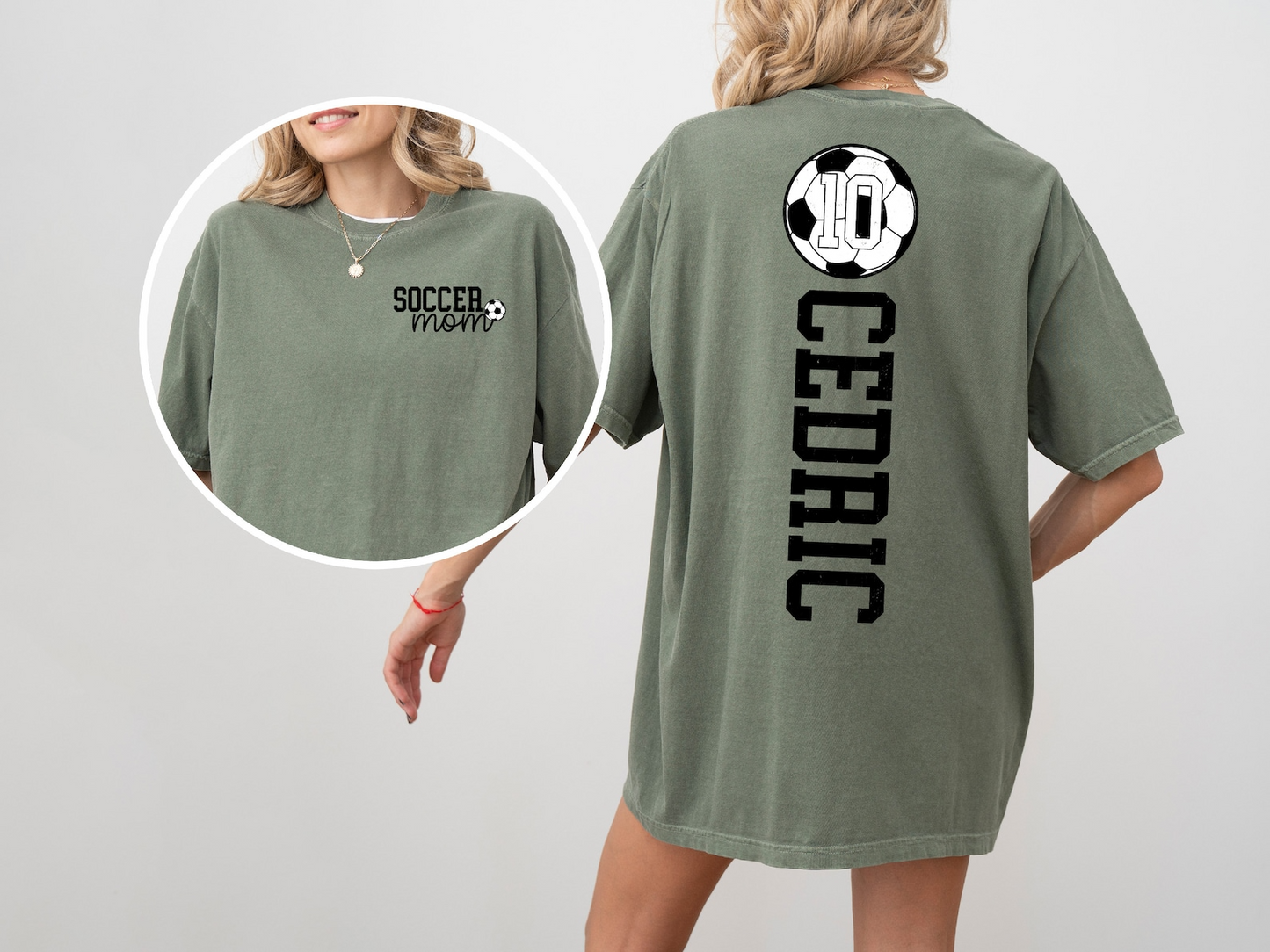Soccer Mom Shirt With Kids Name & Jersey Number, Cute Soccer Season Mama Shirt, Gift For Soccer Lover Mom Shirt, Mothers Day Gift Soccer Mom