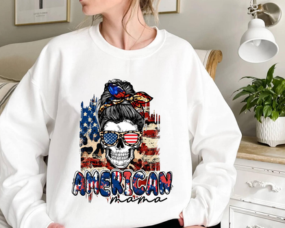Mother's day Shirt - USA American Mama Shirt, Country Mama Sweatshirt