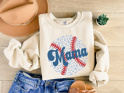 Popular Baseball Mama Sweatshirt, Leopard Baseball Mama Sweater, Baseball Mama Shirt, Baseball Lover Mother Day Gift, Trendy Mother Day Gift
