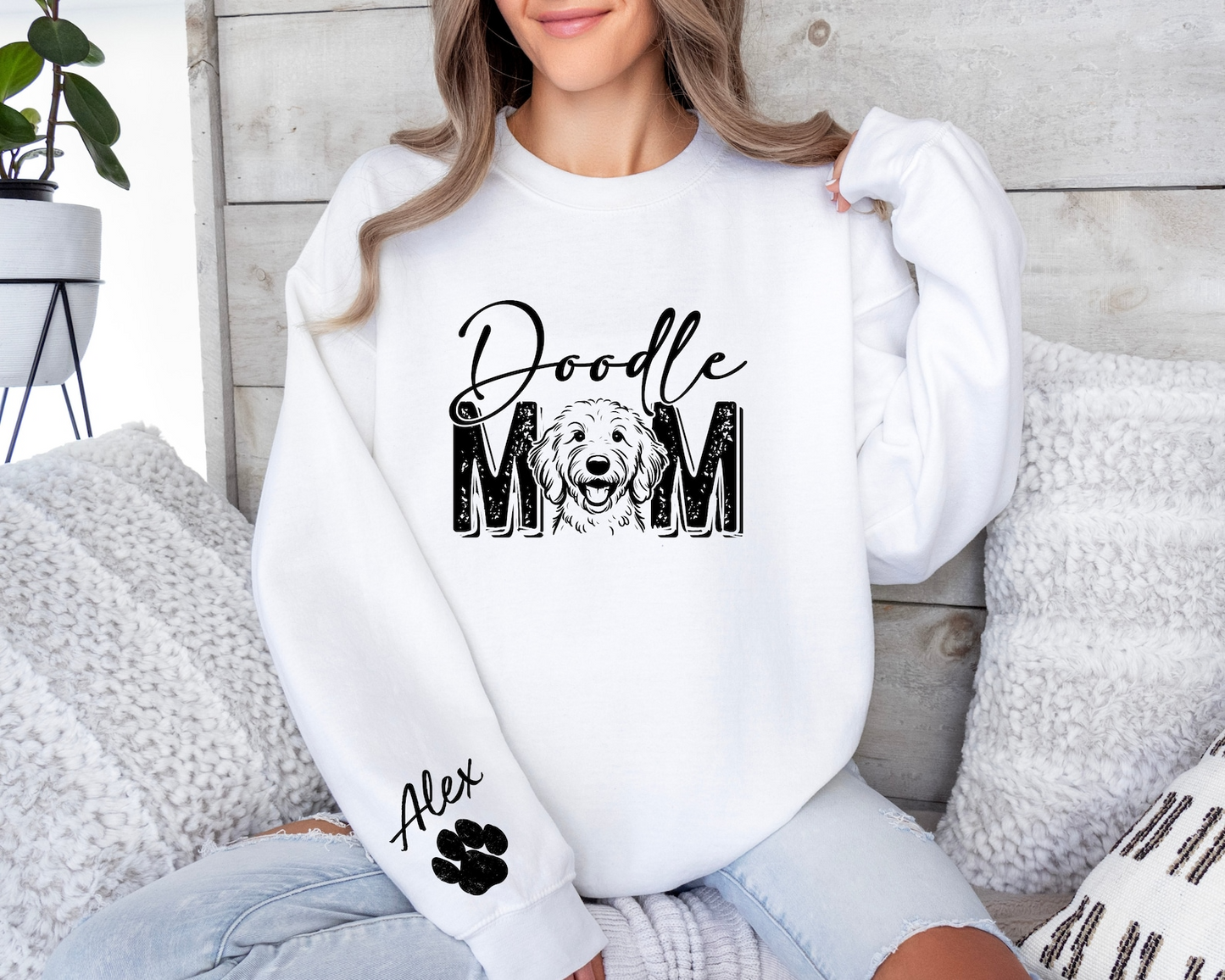Goldendoodle Custom Sweatshirt, Doodle Mom Sweatshirt, Goldendoodle hoodie, Golden Doodle mom shirt, Personalized Dog Sweatshirt
