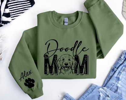 Goldendoodle Custom Sweatshirt, Doodle Mom Sweatshirt, Goldendoodle hoodie, Golden Doodle mom shirt, Personalized Dog Sweatshirt