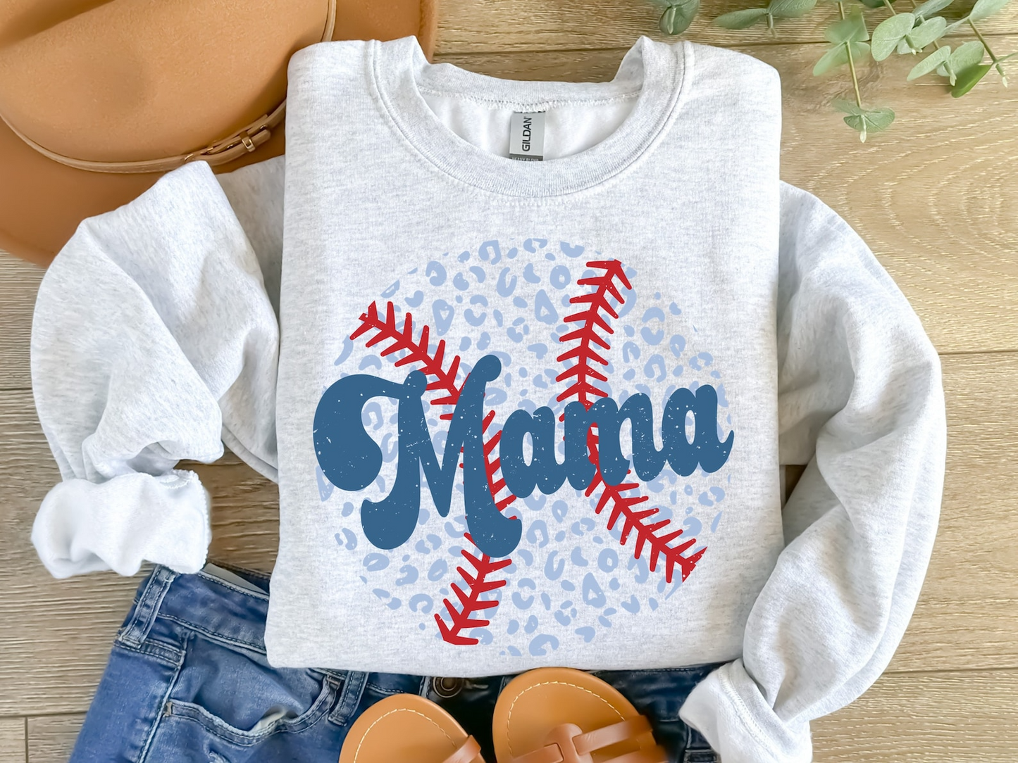 Popular Baseball Mama Sweatshirt, Leopard Baseball Mama Sweater, Baseball Mama Shirt, Baseball Lover Mother Day Gift, Trendy Mother Day Gift