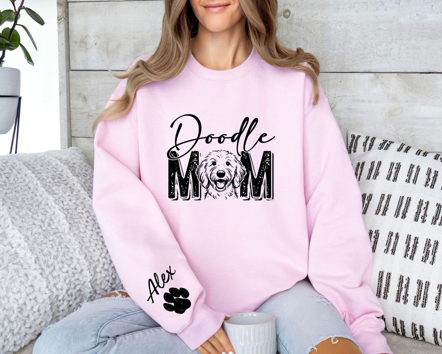 Goldendoodle Custom Sweatshirt, Doodle Mom Sweatshirt, Goldendoodle hoodie, Golden Doodle mom shirt, Personalized Dog Sweatshirt