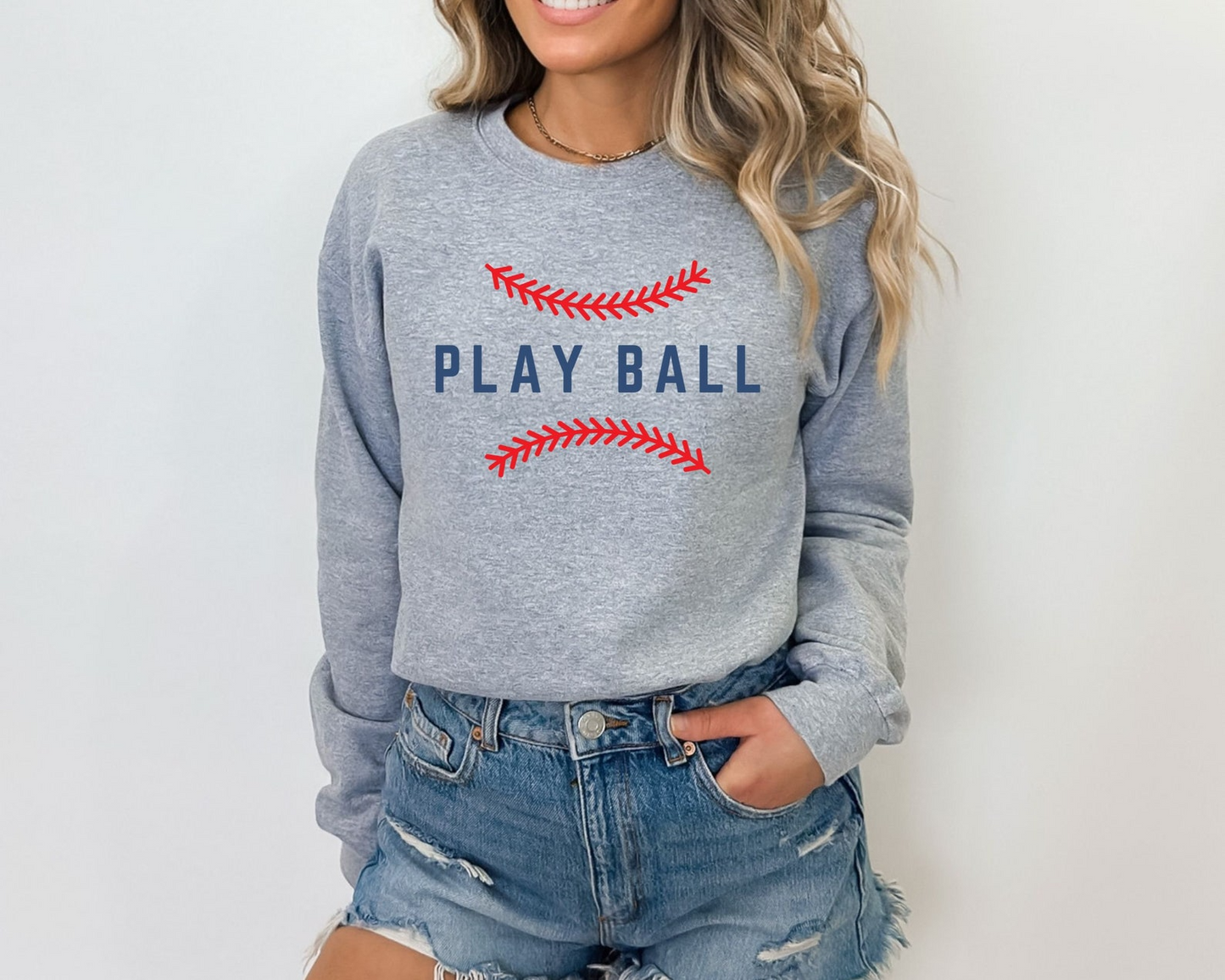 Baseball Sweatshirt, Play Ball Sweatshirt, Baseball Mama Sweater, Baseball Fan Shirt, Game Day Shirt, Baseball Game Shirt, Baseball Crewneck