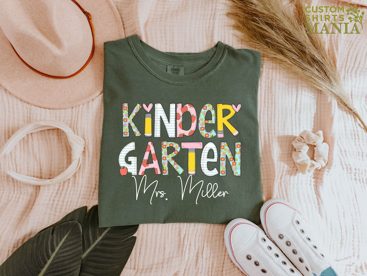 Personalized Kindergarten Teacher Shirt,Kindergarten Dream Team Teacher TShirt,Back to School Gift,Kindergarten Teacher Shirt