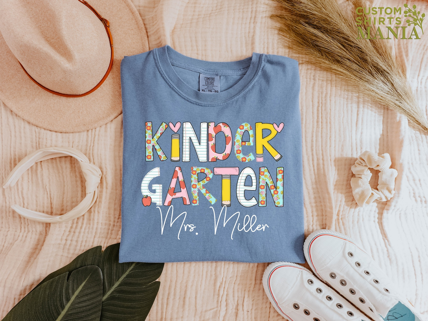 Personalized Kindergarten Teacher Shirt,Kindergarten Dream Team Teacher TShirt,Back to School Gift,Kindergarten Teacher Shirt