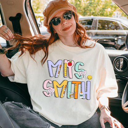 Custom Teacher Shirt, Teacher Name Shirt, Teacher Appreciation Gift, Back to School Shirt, Gift For Teacher, School Shirt, New Teacher Gifts