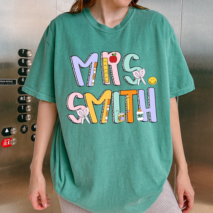 Custom Teacher Shirt, Teacher Name Shirt, Teacher Appreciation Gift, Back to School Shirt, Gift For Teacher, School Shirt, New Teacher Gifts