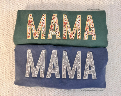 Mama Embroidered Shirt, Gift for Mom, Mama Shirt, Mother's Day gift, Embroidered Mom Shirt, New Mom Gift,