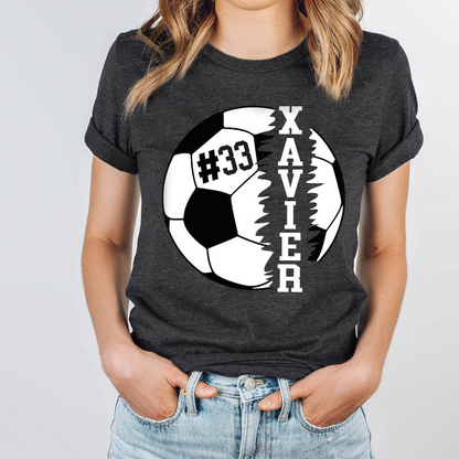 Custom Soccer Shirt, Soccer Graphic Tees, Personalized Soccer T-Shirt, Soccer Mom Shirt, Soccer Player Gifts, Sport Shirt, Soccer Outfit