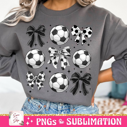 Soccer Bow Sweatshirt, Game Day, Coquette Soccer Shirt