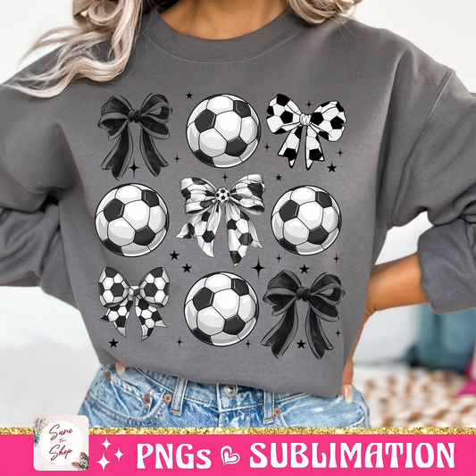 Soccer Bow Sweatshirt, Game Day, Coquette Soccer Shirt