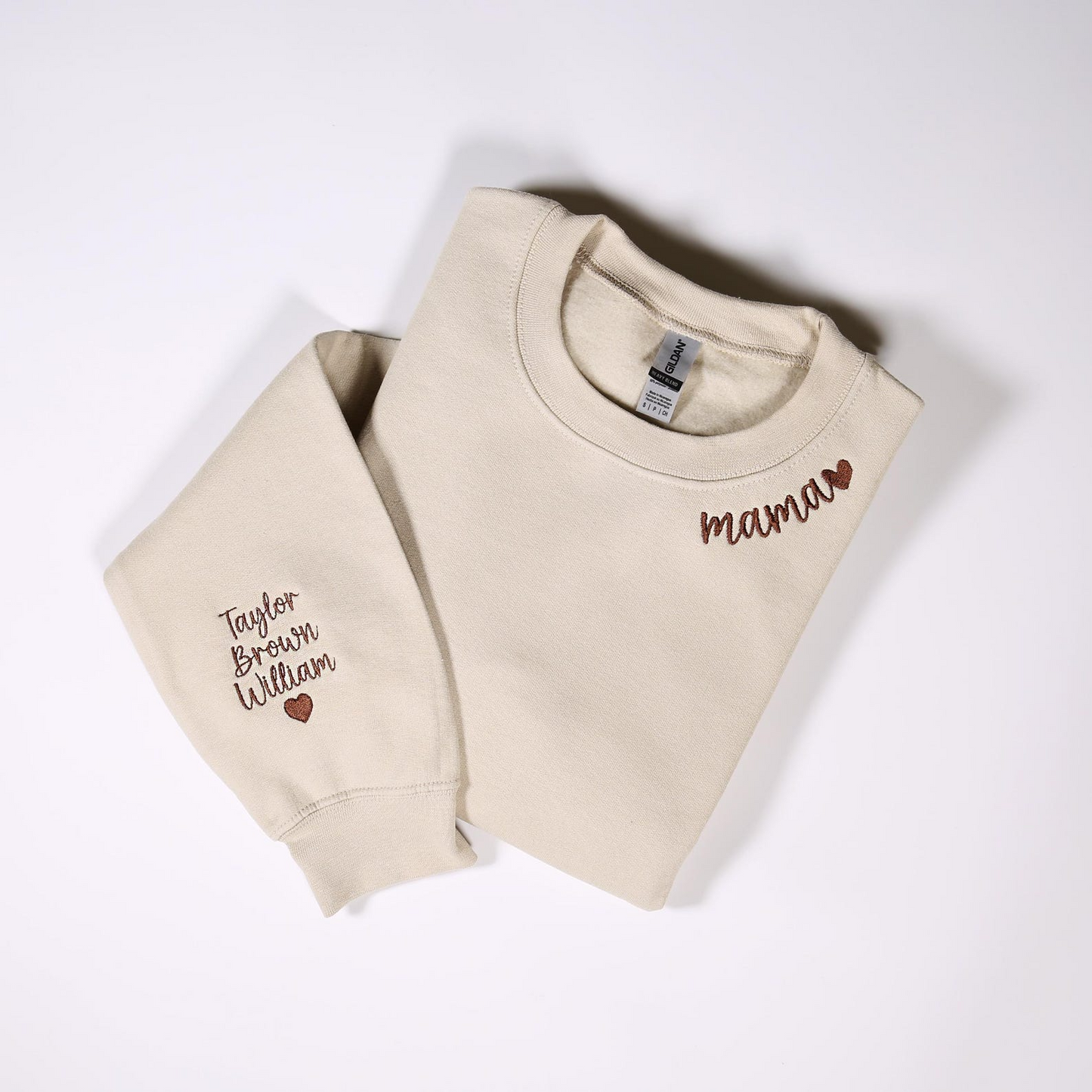 Custom Mama Embroidered Sweatshirt With Kids Names On Sleeve, Personalized Mom Embroidery Hoodie, Birthday Mommy Outfits, Pregnancy Gifts