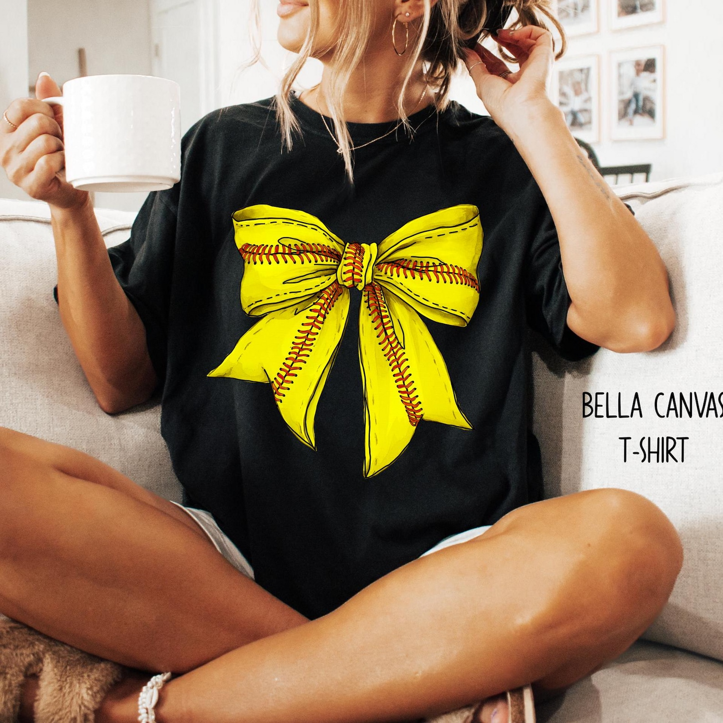 Softball Shirt, Coquette Softball Sweatshirt, Softball Bow Shirt, Softball Mom Shirt, Game Day Shirt, Fall Sports Gift