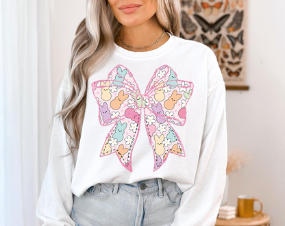 Easter Coquette Bow Shirt, Cute Coquette Sweatshirt, Happy Easter shirt