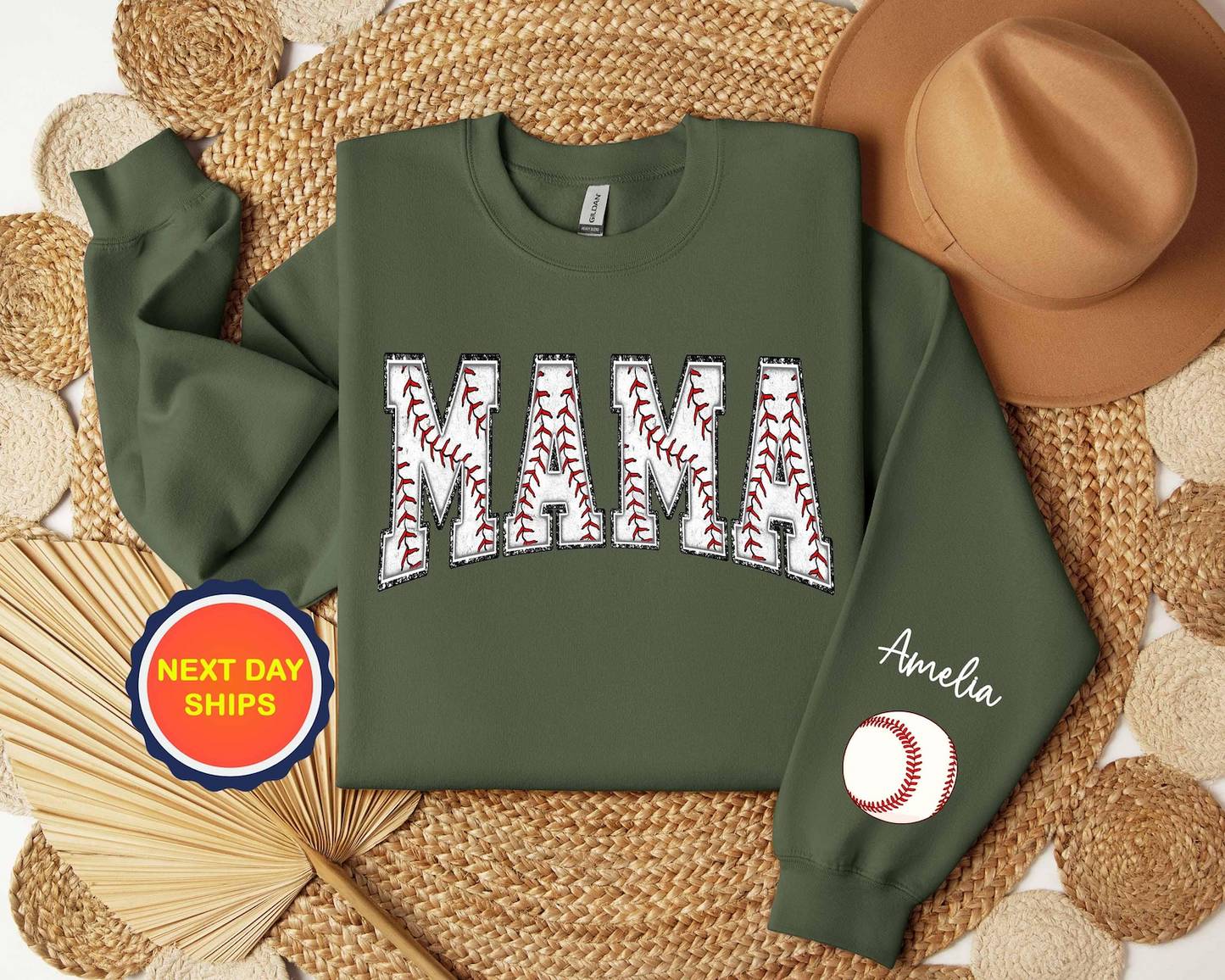 Personalized Baseball Mom Sweatshirt, Baseball Hoodie For Mom, Sports Mom Sweatshirt, Game Day Sweatshirt with Kids names, Baseball Mama Gif