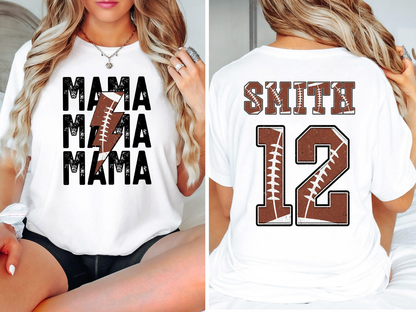 Football Mama Shirt, Custom Football Mom Shirt, Football Mom Tee, Football Game Day, Football Fan shirt, Football Season