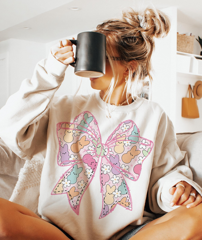 Easter Coquette Bow Shirt, Cute Coquette Sweatshirt, Happy Easter shirt