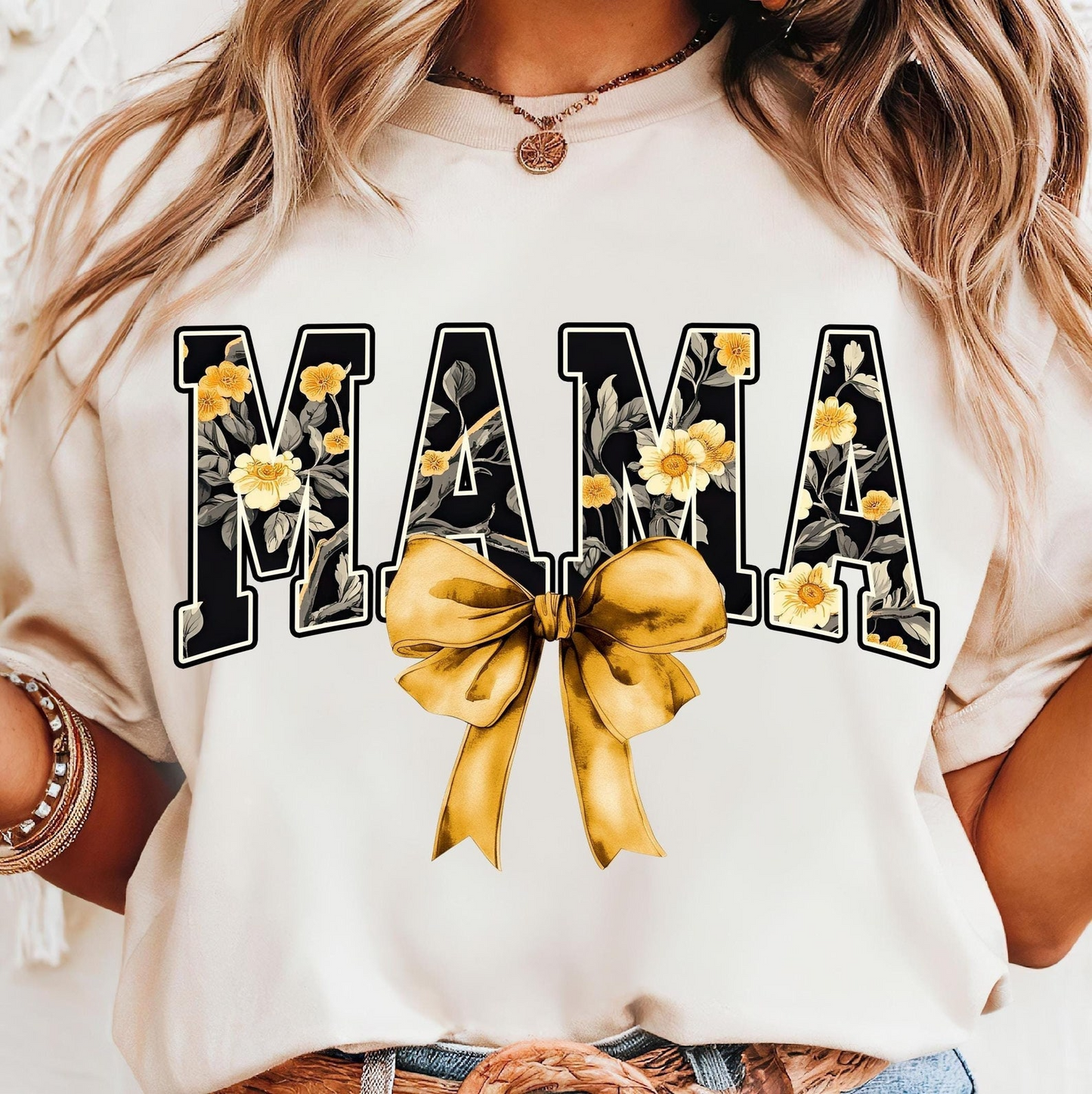 Floral Mama Coquette Sweatshirt, Mama Bow Shirt, Mama Coquette Bow Shirt