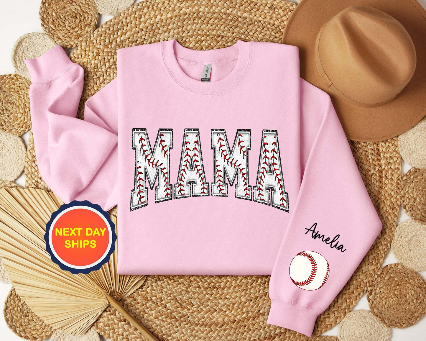 Personalized Baseball Mom Sweatshirt, Baseball Hoodie For Mom, Sports Mom Sweatshirt, Game Day Sweatshirt with Kids names, Baseball Mama Gif
